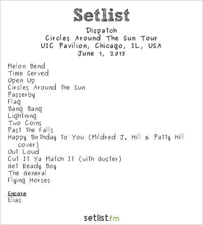 Dispatch at UIC Pavilion, Chicago, IL, USA Setlist