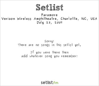 Paramore at Warped Tour 2007 Setlist