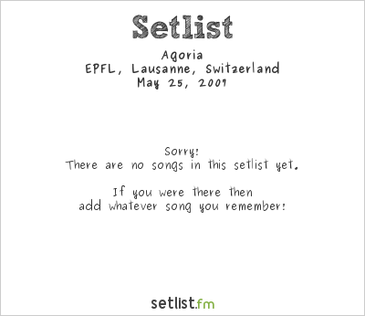 Agoria at Balelec 2007 Setlist