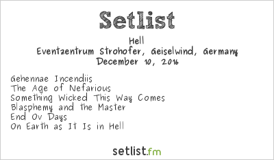 Hell at Christmas Bash 2016 Setlist